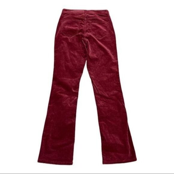 Lauren Conrad Corduroy Burgundy Bootcut Mid Rise Pants Size 4 - Picture 3 of 8